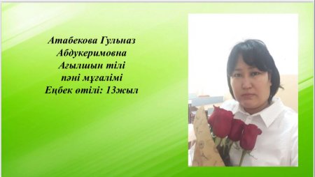 Атабекова Гульназ Абдукеримовна