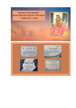 Джангабылова Нургуль Араловна