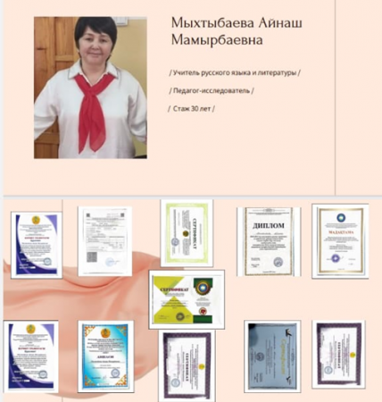 Мыхтыбаева Айнаш Мамырбаевна